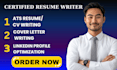 create an ats optimized resume that gets interviews