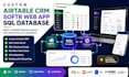 build custom airtable crm softr web app and sql database for business automation