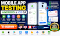 do manual mobile app testing, bug reporting, and usability review