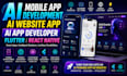 ai mobile app development ai website app ai app developer flutter react native