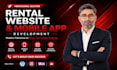 create an ai rental business website and mobile app with complete system