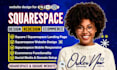 squarespace website design, squarespace website redesign, square website design