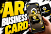 develop ar business card with 3d animation and qr code webar