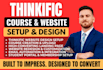 thinkific online course website coaching community thinkific upload course