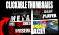 design eye catching, simple gaming youtube thumbnails