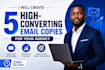 create 5 email copy for your email marketing agency