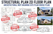structural plan 2d floor plan architectural mep drawing site plan house plan