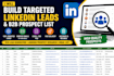build a targeted linkedin prospect list and b2b