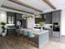 create luxury kitchen interior rendering