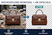 remove background and upscale image to 4k hd