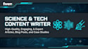 be your science and technology content writer