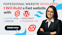 build a fast website with astro vue svelte sveltekit tailwind css within 48hrs
