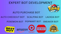 do auto purchase bot, auto checkout bot, target bot, walmart bot, popmart bot