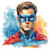 design an amazing superhero pop art
