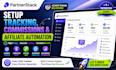 setup partnerstack tracking, affiliate program and commission setup