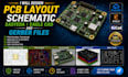 design pcb layout schematic easyeda eagle cad and gerber files