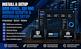 install drm panel, xui one server, scripts and restream setup