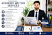 write academic writing, case study and presentations