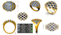 jewelry cad designer ring and pendant earring