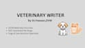 write expert veterinary articles