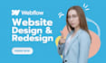create a professional portfolio website design in webflow
