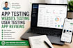 do app testing, testers and website testing, app reviews, android user testing