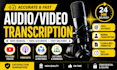 manually transcribe audio and video to text accurately