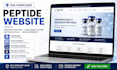 create a research peptide website, peptide store, or supplement website