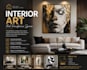make an interior art piece design to beautify your space