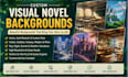 create custom anime visual novel backgrounds for renpy and indie games