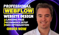 build webflow website design, website development as a full stack developer