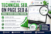 fix technical SEO, on page and google search console indexing