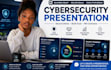 design cybersecurity presentation, IT security and cloud security slides
