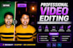 professionally edit any video with cinematic style and effects