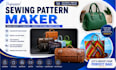 convert totes hobo sling shoulder backpack bag sketch into sewing ready pattern