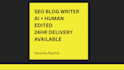 write SEO blog posts articles