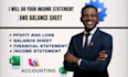 prepare complete financial statements with balance sheet and pnl