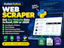 build a custom python web scraper for any website