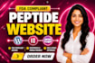 build fda compliant peptide website peptide wordpress website biotech website