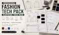 create fashion tech pack clothing tech pack flat sketch technical drawing