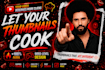 design eye catching gaming youtube thumbnails