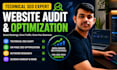 do technical SEO audit and fix on page issues
