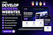 develop responsive websites using HTML CSS javascript