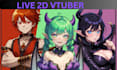 design your professional live 2d vtuber model and 2d anime character