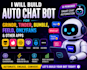 build auto chat bot for grindr, tinder, bumble, feeld, onlyfans and other apps