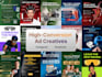 design high converting static ads for meta