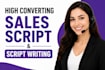 write converting sales script commercial sales script cold calling script b2b