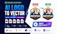 convert ai generated logo into clean editable vector files