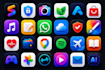 design modern app icone for mobile apps and websites