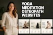yoga website meditation website and osteopath website design